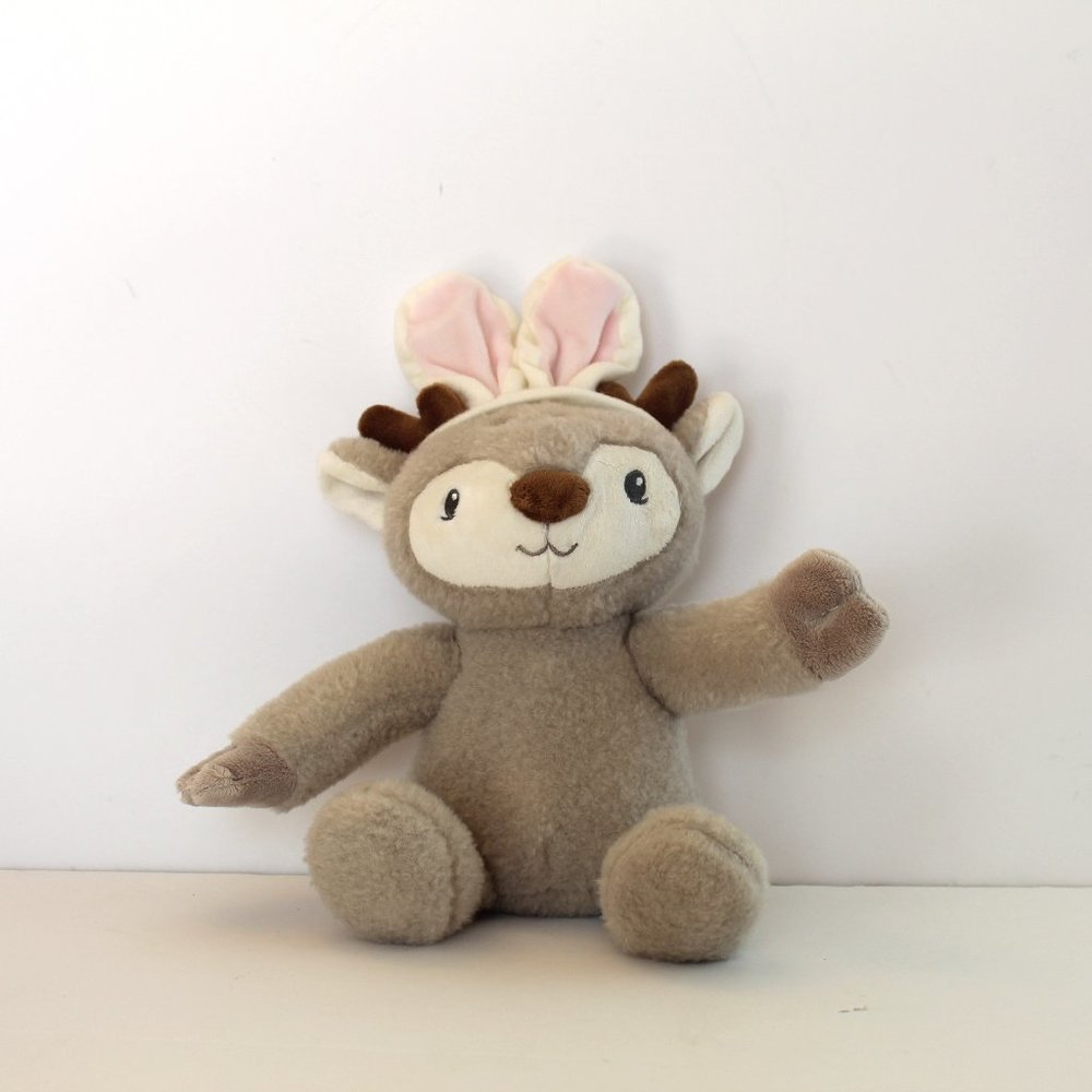 Deer with Bunny Ears Stuffie Laughing Stuffed Animal
